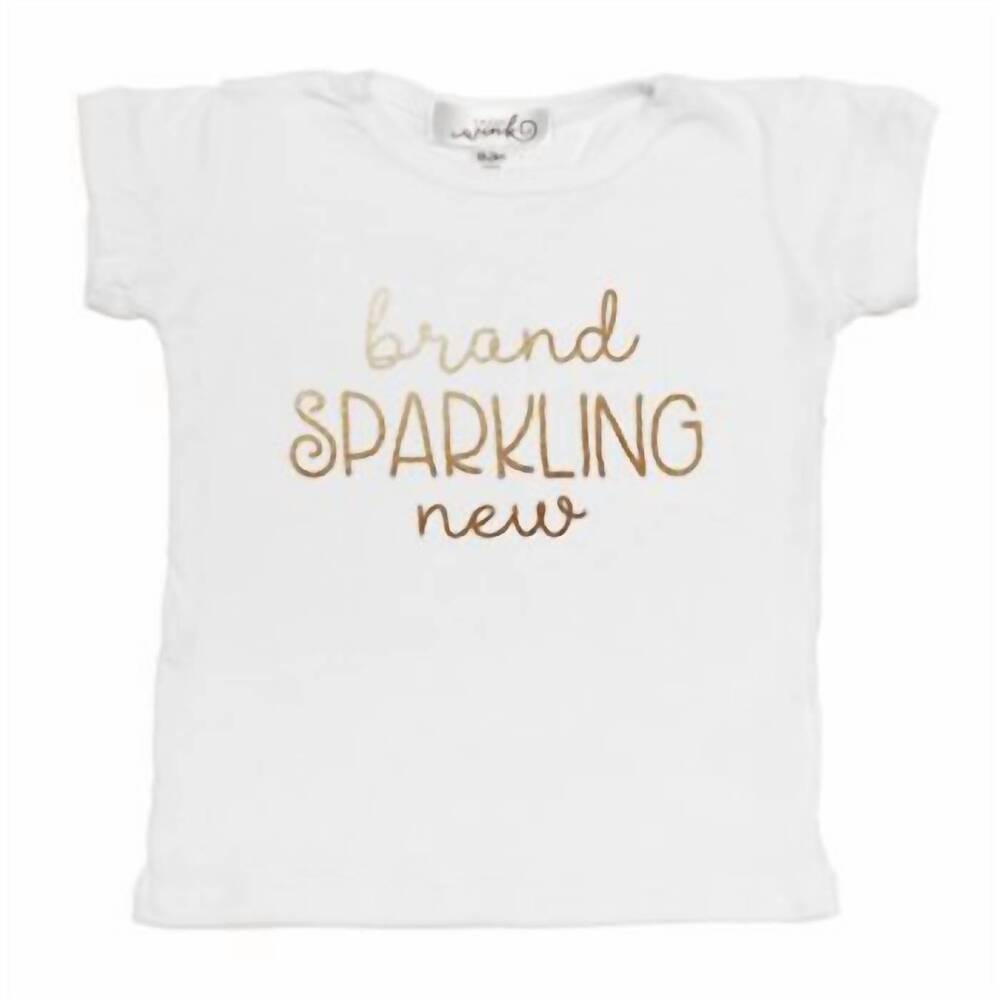 NEW SWEET WINK baby girls brand sparkling t-shirt in white